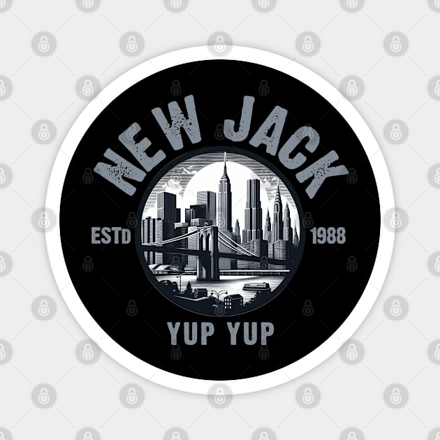 New Jack Skyline Magnet by PopCultureShirts